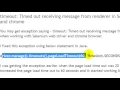 Timed out receiving message from renderer in Selenium