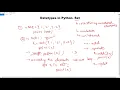 Sets in Python with Examples How to use Python sets Python Programming Goeduhub
