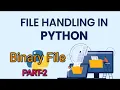 How to Update Binary File How to Search Data in Binary File