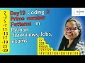 Day19 Coding 2 Prime number Patterns in Target45