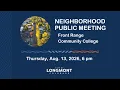 Front Range Community College Neighborhood Meeting