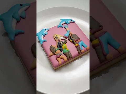 Zara Larsson cookie🌺🐬 everything linked in my bio #cookiedecorating #asmr #zaralarsson