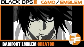 Black Ops 3 Emblem Tutorial 054 - Death Note L