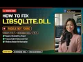 Fix libsqlite dll Error