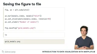 Saving your Visualizations Matplotlib