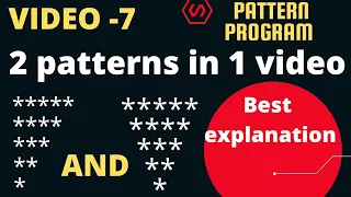 Reverse Star Pattern - 7 Reverse Star Pattern Program in Java Triangle Pattern Program