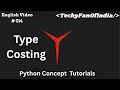 Python Programming Language English Python Type Casting From Zero to Hero 2025