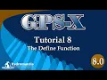 GPS-X Tutorial 8 The Define Function