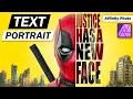 Text Portrait Effect in Affinity Photo