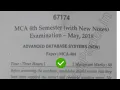 2018 Mdu MCA 4th Sem Advance Database Management Question Paper