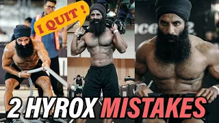 HYROX RACE Delhi 2025 - mistakes , timings & tips .