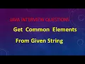 Get common String from arrays Gunji Ashok Java