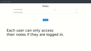 Notes App Demo - Python Flask Web Application
