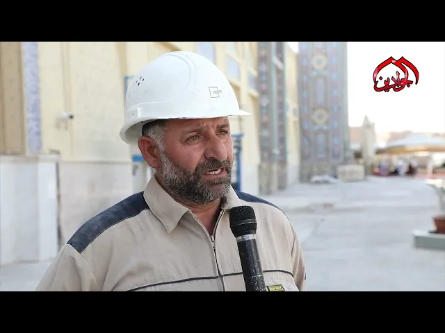 ⁣سور العتبة الكاظمية المقدسة يشهد اعمال جليِّ الطابوق لاظهار جمالياته.