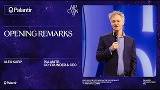 Palantir CEO Alex Karp Opening Remarks | AIPCon 9