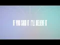 Take You At Your Word | Official Lyric Video | The Worship Initiative (feat. John Marc Kohl)