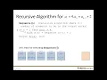 Trace a Recursive Algorithm