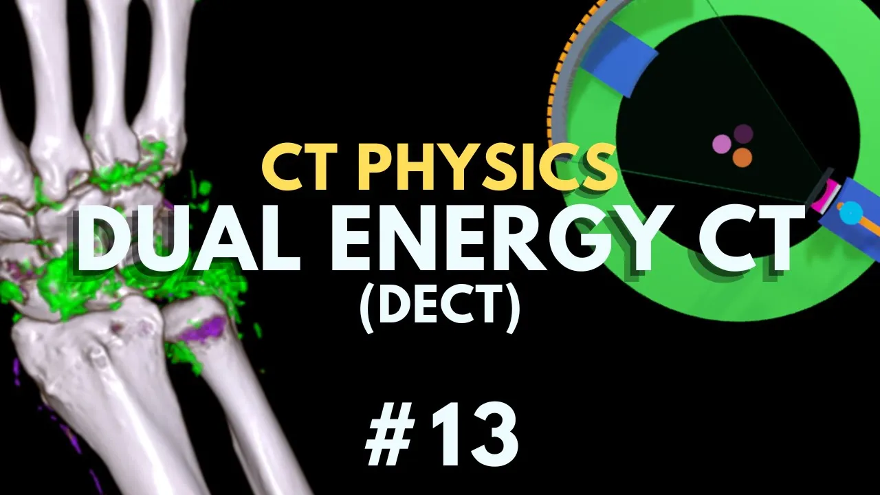Dual Energy CT Explained, DECT physics | Computed Tomography Radiology Physics Course #13