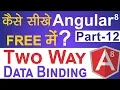 Two Way Data Binding in Angular 8 Angular 8 Tutorial in Hindi Part-12