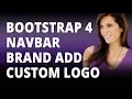 Bootstrap 4 Navbar Brand Add Custom Logo