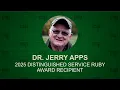 2025 ESP Distinguished Service Ruby Lecture - Dr Jerry Apps