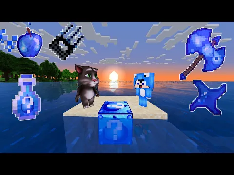 Video Thumbnail: ماين كرافت لكن ديفور و توم المتكلم في تحدي بلوكات الحظ الماء