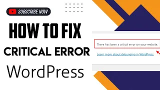 How to Fix The Critical Error in WordPress (Step by Step) @ArunMaurya