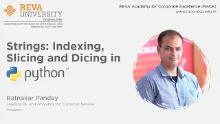 Basic Python Hacks Part 13 - Strings Indexing Slicing and Dicing in Python RACE REVA University