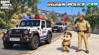 Franklin & Shinchan Buy Indian Thar Police Car in GTA 5