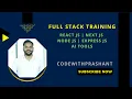Full-Stack Dev Training Plan React Next js Node js AI