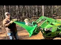 Digging It John Deere 3025E gets a Stump Bucket