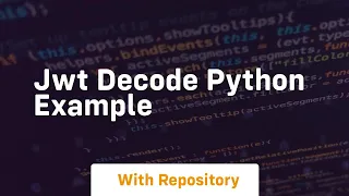 jwt decode python example