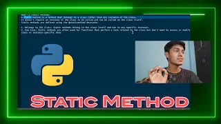 Static Method Python Hindi Sikhane Waale