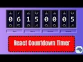 React JS Countdown Timer with zero dependencies React Components