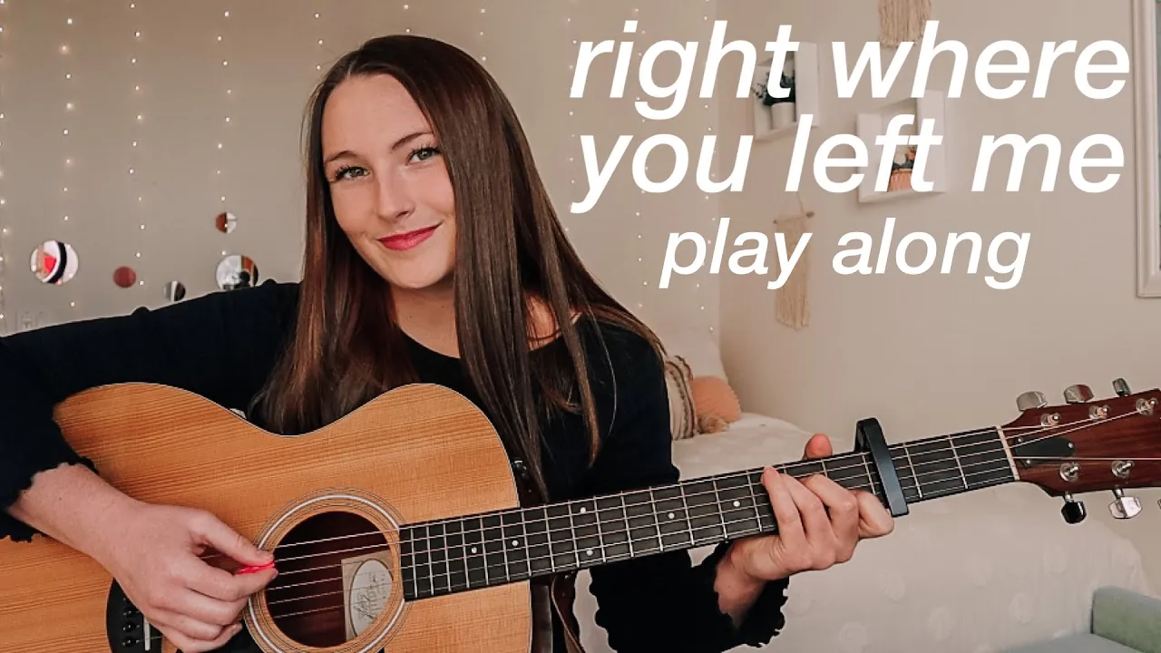 Right Where You Left Me Guitar Play Along // Taylor Swift evermore // Nena Shelby