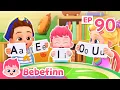 Short Vowel Song EP90 Learn A E I O U Alphabets with Bebefinn Best Kids Songs
