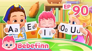 Short Vowel Song EP90 Learn A E I O U Alphabets With Bebefinn Best Kids Songs 