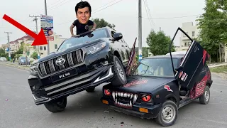 Prado Sa Vampire Car Crashed Kr Di 😲 Waleed Angry 😡 