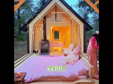 🌲Vivió en una cabaña del bosque con bañera secreta.#shorts #DIY #funny