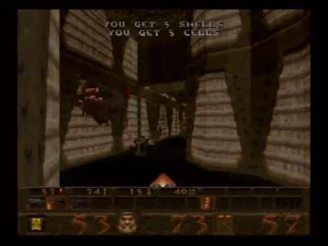 Quake (Sega Saturn) Gameplay.