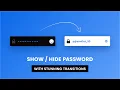 Show Hide Password With Stunning Transitions Javascript