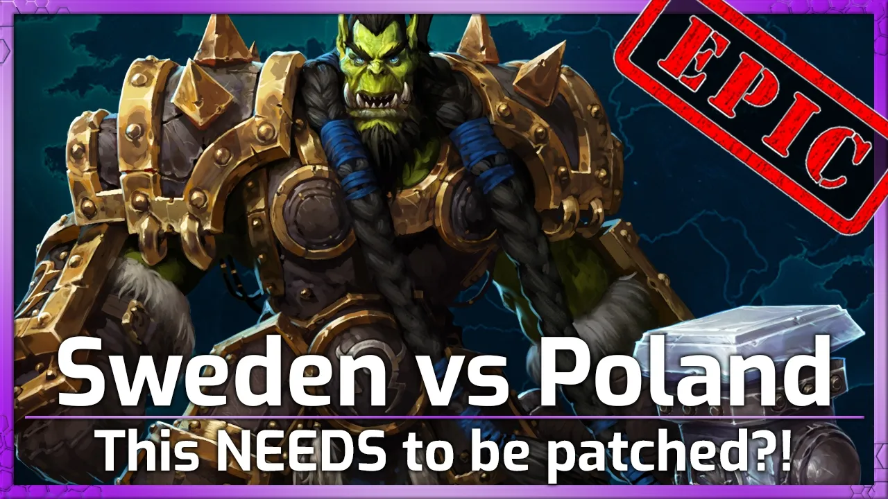 EPIC! Sweden vs Poland! This Talent NEEDS to be patched?! - Nations Cup - Heroes of the Storm