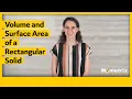 Volume and Surface Area of a Rectangular Solid