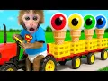 Download Lagu Affe Bon Bon freut sich über den Zauberstab und macht Regenbogen-Bonbons mit der Ente - HT Tierwelt