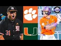 Clemson vs Miami Highlights INCREDIBLE 2024 College Baseball Highlights