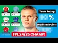 FPL Winner s FINAL Team Reveal FPL Champion s Draft Fantasy Premier League