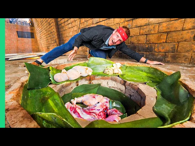 MEXICAN MEAT PIT!!! Ancient Underground Primitive Cooking Techniques!!!