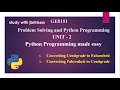CENTIGRADE TO FAHRENHEIT IN PYTHON FAHRENHEIT TO CENTIGRADE PROGRAM IN PYTHON Explained in Tamil