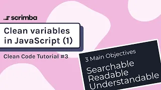 Clean Variables in JavaScript Clean Code Tutorial