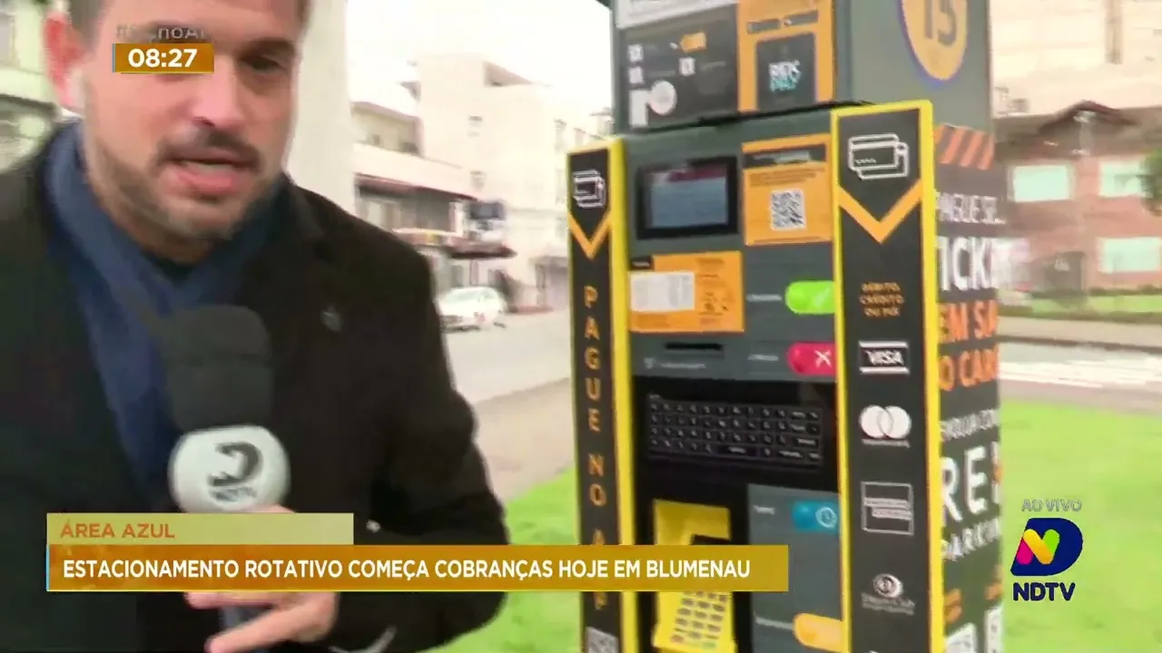 Novas regras do estacionamento rotativo de Blumenau começam a valer nesta segunda-feira